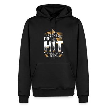 Id Hit That Pool Billiards - Männer Premium Bio Hoodie - Schwarz - Vorne - Nico (187cm)