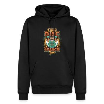 Recherche officielle de disque, Team Frisbee, Golf Disc - Sweat à capuche Premium bio Homme - noir - Devant - Nico (187cm)