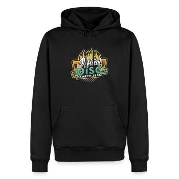 Recherche officielle de disque, Team Frisbee, Golf Disc - Sweat à capuche Premium bio Homme - noir - Devant - Nico (187cm)
