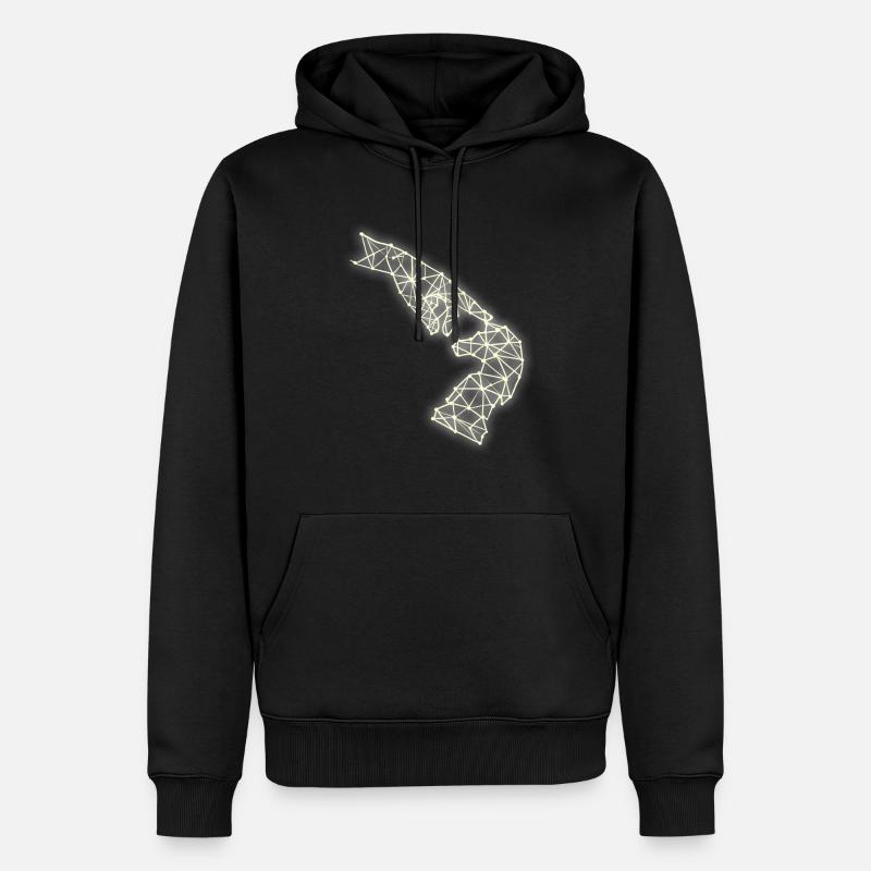 Art des échecs - Sweat à capuche Premium bio Homme - noir