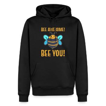 Bee Awesome! Bee You! Beekeeper - Men’s Premium Organic Hoodie - black - Front - Nico (187cm)
