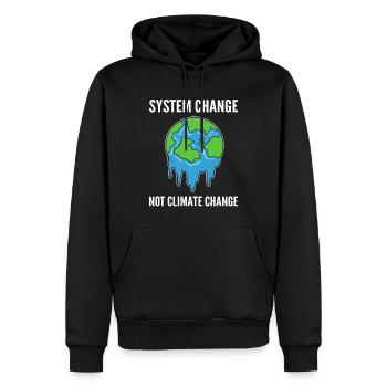 Citations sur le changement climatique Amoureux de la nature - Sweat à capuche Premium bio Homme - noir - Devant - Nico (187cm)