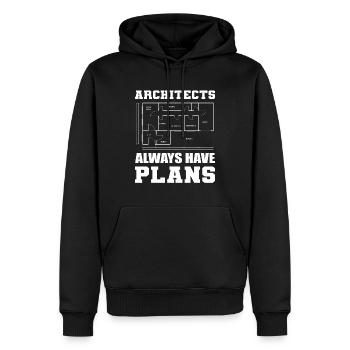 Lustige Architektur Kommerzielle Architektur - Männer Premium Bio Hoodie - Schwarz - Vorne - Nico (187cm)