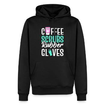 Lustige Krankenschwester - Männer Premium Bio Hoodie - Schwarz - Vorne - Nico (187cm)