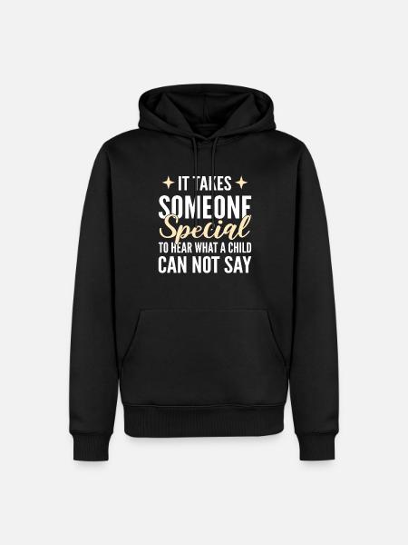 Speech therapist - Men’s Premium Organic Hoodie - black