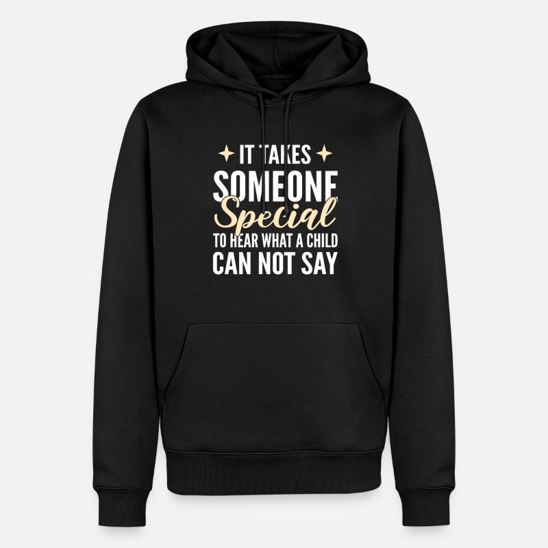 Sprachtherapeut - Männer Premium Bio Hoodie - Schwarz