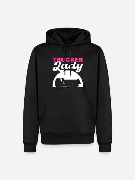Camionneur Lady Driver - Sweat à capuche Premium bio Homme - noir
