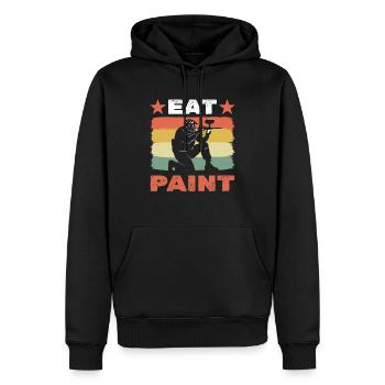 Paintball Paintballspieler - Männer Premium Bio Hoodie - Schwarz - Vorne - Nico (187cm)