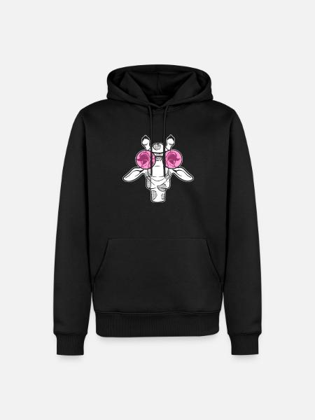 Giraffe lover, conservationist - Men’s Premium Organic Hoodie - black