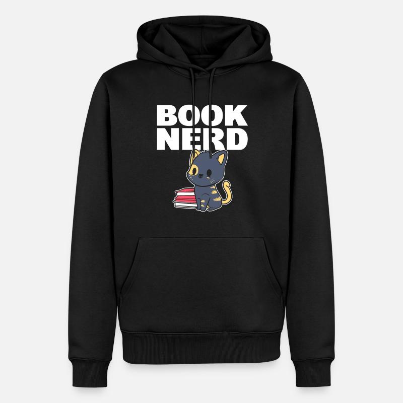 Livre Nerd Avid Reader - Sweat à capuche Premium bio Homme - noir