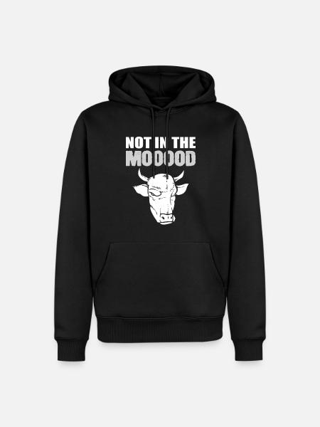 Pas dans le Mooooood Bauer - Sweat à capuche Premium bio Homme - noir