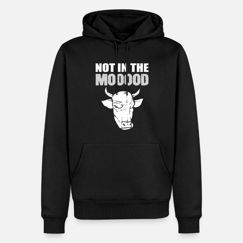 Pas dans le Mooooood Bauer - Sweat à capuche Premium bio Homme - noir
