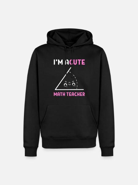 Mathe Wortspiele Mathematiklehrer - Männer Premium Bio Hoodie - Schwarz