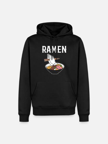 Ramen Food Vlogger - Männer Premium Bio Hoodie - Schwarz