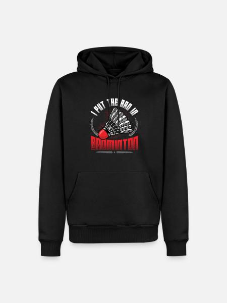The Bath In Badminton - Men’s Premium Organic Hoodie - black