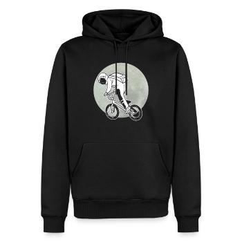 Astronauten fahren Raumfahrer - Männer Premium Bio Hoodie - Schwarz - Vorne - Nico (187cm)