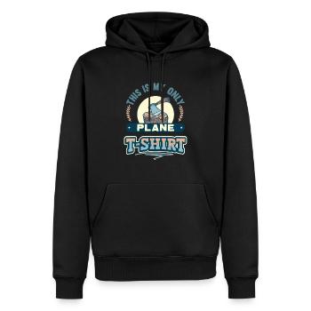 Charpentier - c’est mon seul outil - Sweat à capuche Premium bio Homme - noir - Devant - Nico (187cm)
