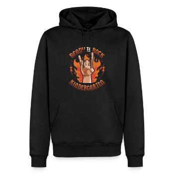 Ready To Rock Kindergarten, First Day - Männer Premium Bio Hoodie - Schwarz - Vorne - Nico (187cm)