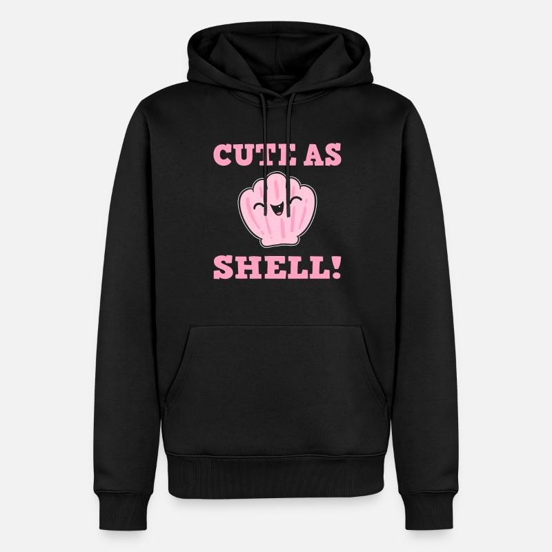 Jeu de mots Thalassophile - Sweat à capuche Premium bio Homme - noir