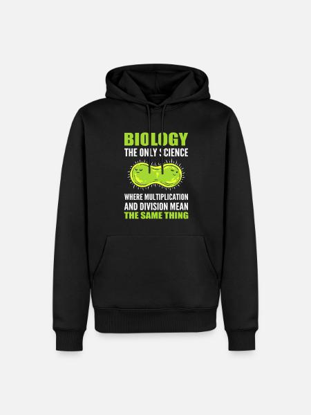 Funny Science Biology Research - Men’s Premium Organic Hoodie - black