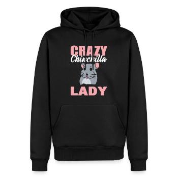 Amateur de chinchilla assistant vétérinaire - Sweat à capuche Premium bio Homme - noir - Devant - Nico (187cm)