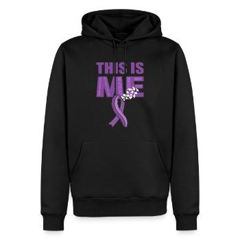 This Is Me Epilepsie-Krieger - Männer Premium Bio Hoodie - Schwarz - Vorne - Nico (187cm)