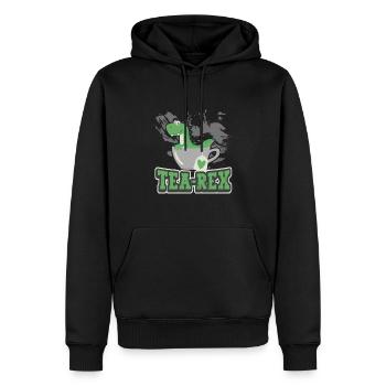 Tea Expert Tea Drinker Tea Addict Tea Enthusiast - Men’s Premium Organic Hoodie - black - Front - Nico (187cm)