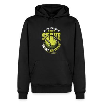 Wenn Sie Ein Softeis Wollen, Holen Sie Sich Eins - Männer Premium Bio Hoodie - Schwarz - Vorne - Nico (187cm)
