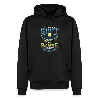 Wenn Sie Ein Softeis Wollen, Holen Sie Sich Eins - Männer Premium Bio Hoodie - Schwarz - Vorne - Nico (187cm)