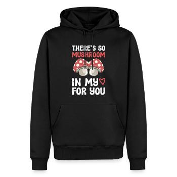 Pilz Wortspiel Mykologe - Männer Premium Bio Hoodie - Schwarz - Vorne - Nico (187cm)