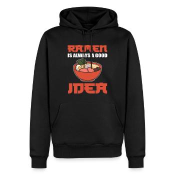 Ramen japanische Nudeln Kochen oder Koch - Männer Premium Bio Hoodie - Schwarz - Vorne - Nico (187cm)