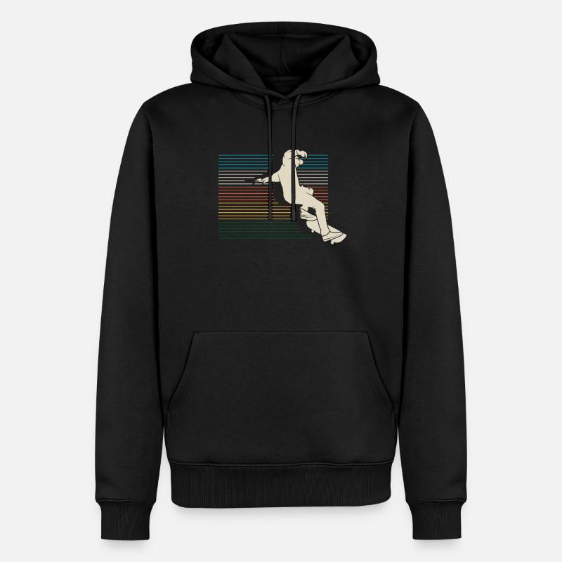 Skateboard - Männer Premium Bio Hoodie - Schwarz