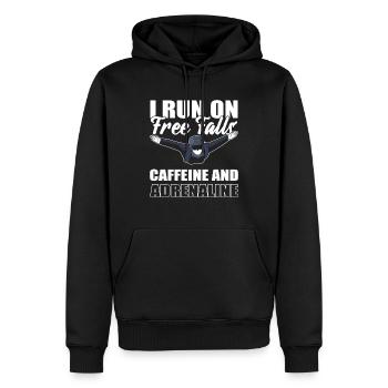 Fallschirmspringen Fallschirmspringer - Männer Premium Bio Hoodie - Schwarz - Vorne - Nico (187cm)