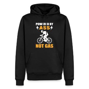 Lustiges Radfahren BMX Rider - Männer Premium Bio Hoodie - Schwarz - Vorne - Nico (187cm)