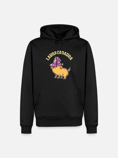 Labracadabra Zauberer - Männer Premium Bio Hoodie - Schwarz