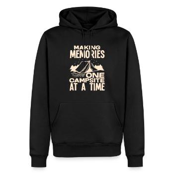 Zelten Hobby Campen Camping Camper - Männer Premium Bio Hoodie - Schwarz - Vorne - Nico (187cm)