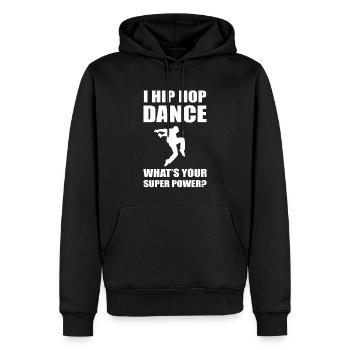 Hip-Hop Tanzen Hip-Hop Performer - Männer Premium Bio Hoodie - Schwarz - Vorne - Nico (187cm)
