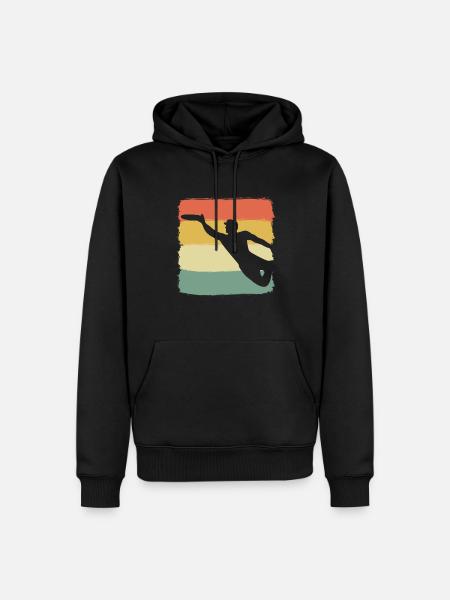 Ultimate Frisbee-Spieler - Männer Premium Bio Hoodie - Schwarz