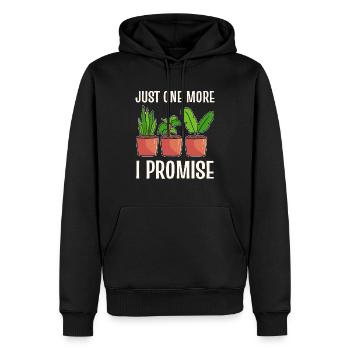 Just One More I Promise Gärtner - Männer Premium Bio Hoodie - Schwarz - Vorne - Nico (187cm)