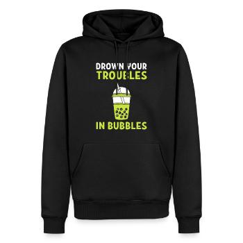 Drown Your Troubles In Bubbles Milch Teemacher - Männer Premium Bio Hoodie - Schwarz - Vorne - Nico (187cm)