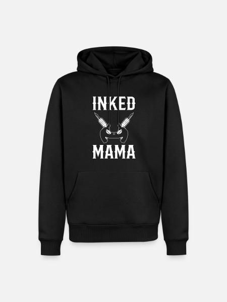 Inked Mama Tätowierer - Männer Premium Bio Hoodie - Schwarz
