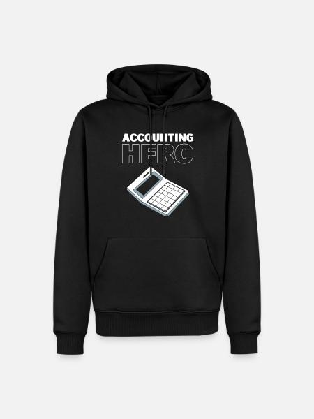 Accounting Hero Buchhalter - Männer Premium Bio Hoodie - Schwarz