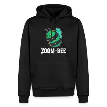 Zoom-bee Bienen Imker - Männer Premium Bio Hoodie - Schwarz - Vorne - Nico (187cm)