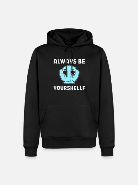Sea Shell Pun Muschelsammler - Männer Premium Bio Hoodie - Schwarz