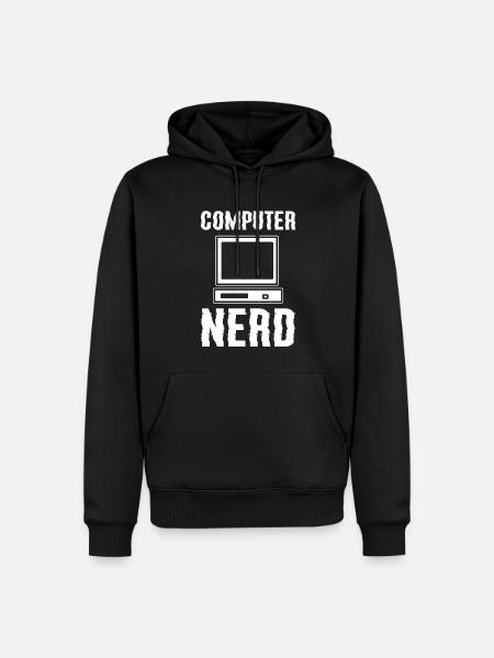 Computer Nerd Computerspezialist - Männer Premium Bio Hoodie - Schwarz