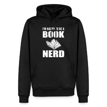 Buch Nerd Freiberuflicher Schreiber - Männer Premium Bio Hoodie - Schwarz - Vorne - Nico (187cm)