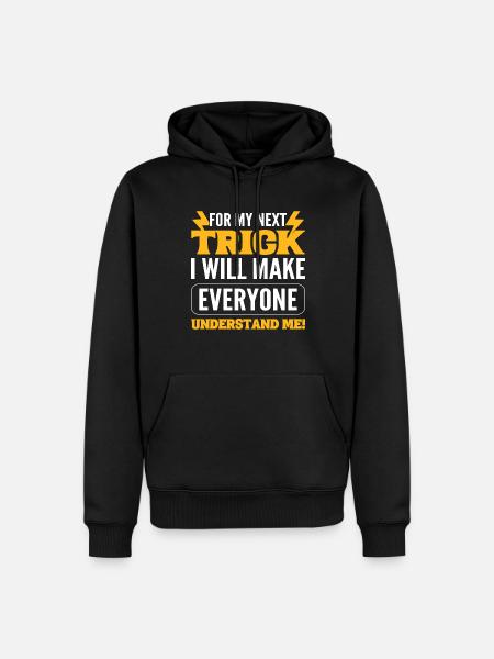 Magier Humor Zauberer - Männer Premium Bio Hoodie - Schwarz