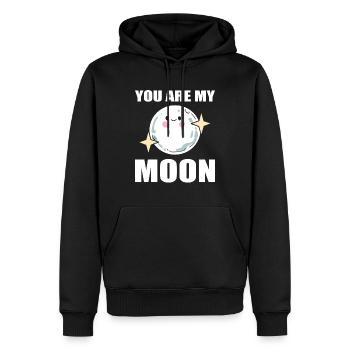You Are My Moon Astrologe - Männer Premium Bio Hoodie - Schwarz - Vorne - Nico (187cm)