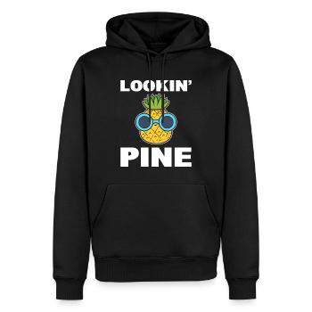 Ananas Wortspiele Fruchtbar - Männer Premium Bio Hoodie - Schwarz - Vorne - Nico (187cm)