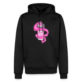 Spray Paint Professioneller Graffiti -Künstler - Männer Premium Bio Hoodie - Schwarz - Vorne - Nico (187cm)